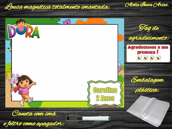 Lousa Magnética Dora Aventureira com Embalagem