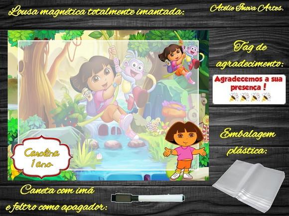 Lousa Magnética Dora Aventureira com Embalagem