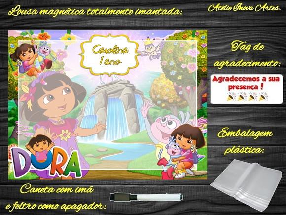 Lousa Magnética Dora Aventureira com Embalagem