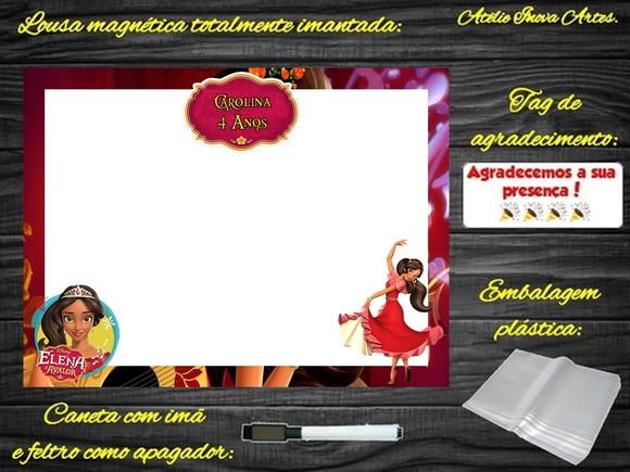 Lousa Magnética Elena de Avalor com Embalagem