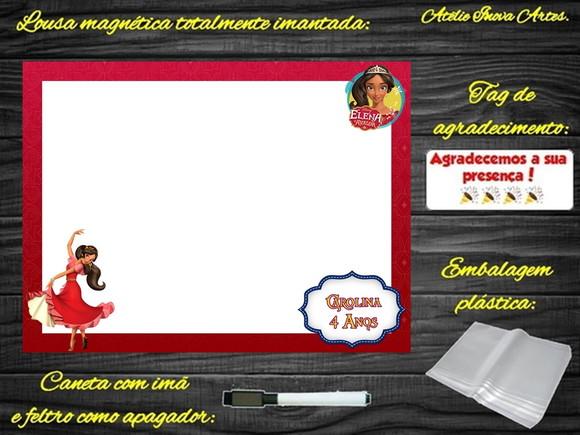 Lousa Magnética Elena de Avalor com Embalagem