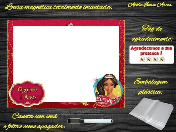 Lousa Magnética Elena de Avalor com Embalagem