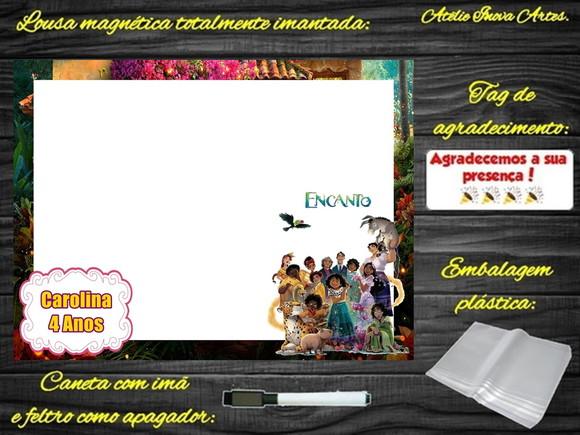 Lousa Magnética Encanto com Embalagem