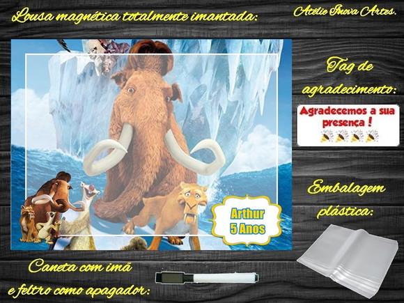 Lousa Magnética Era do Gelo com Embalagem