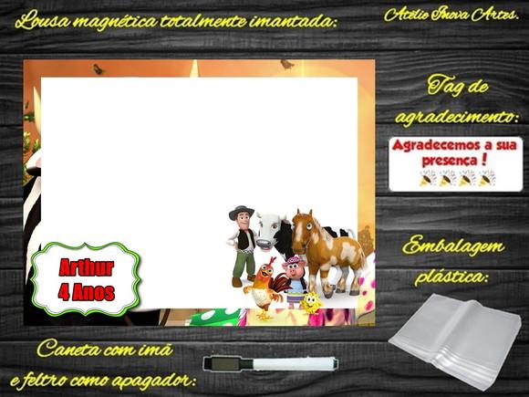 Lousa Magnética Fazenda do Zenon com Embalagem