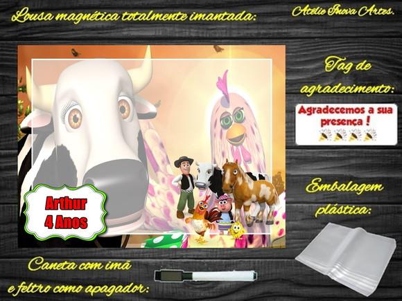 Lousa Magnética Fazenda do Zenon com Embalagem