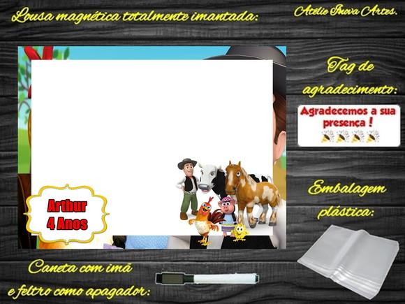 Lousa Magnética Fazenda do Zenon com Embalagem