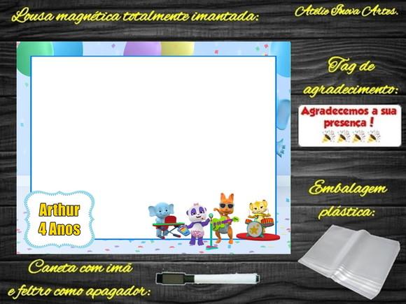 Lousa Magnética Festa das Palavras com Embalagem
