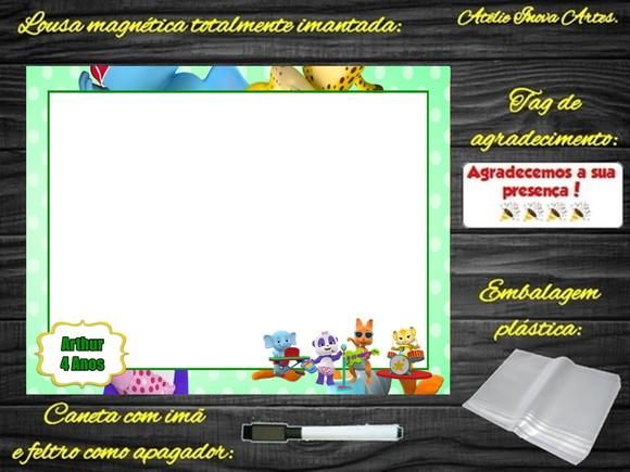 Lousa Magnética Festa das Palavras com Embalagem