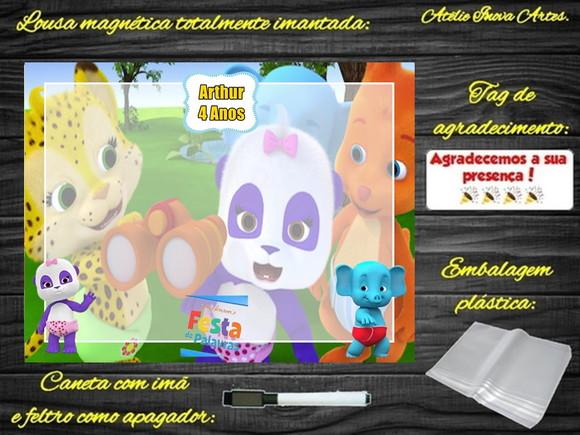 Lousa Magnética Festa das Palavras com Embalagem