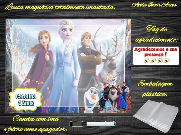 Lousa Magnética Frozen com Embalagem