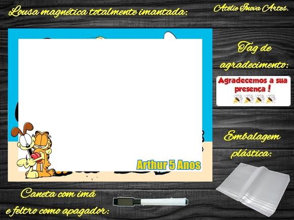 Lousa Magnética Garfield com Embalagem