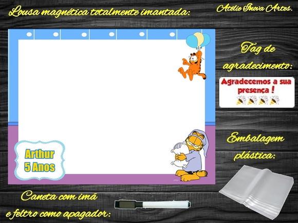 Lousa Magnética Garfield com Embalagem