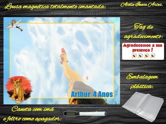 Lousa Magnética Guarda do Leão com Embalagem