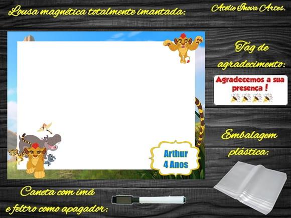 Lousa Magnética Guarda do Leão com Embalagem