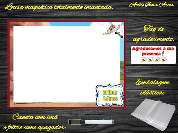 Lousa Magnética Guarda do Leão com Embalagem