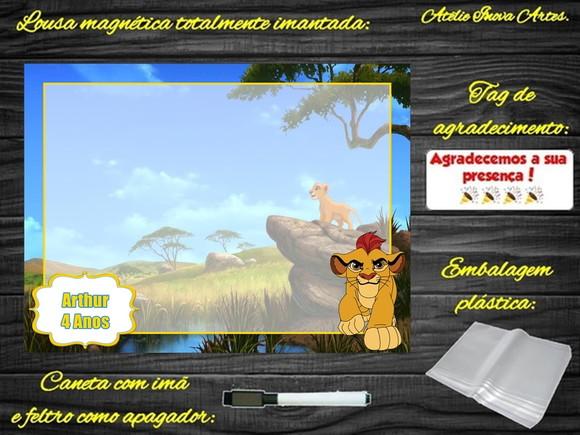 Lousa Magnética Guarda do Leão com Embalagem