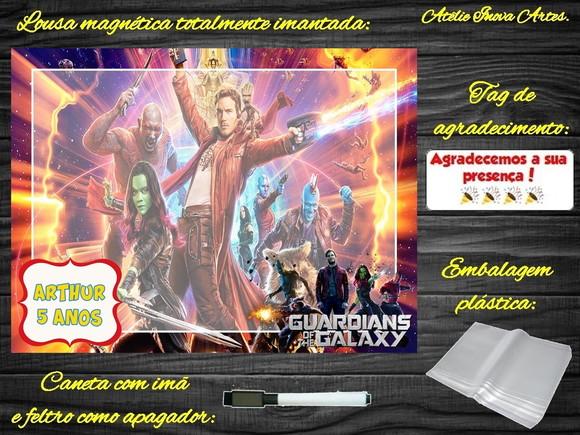 Lousa Magnética Guardiões da Galáxia com Embalagem