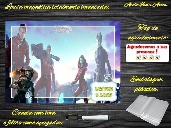 Lousa Magnética Guardiões da Galáxia com Embalagem