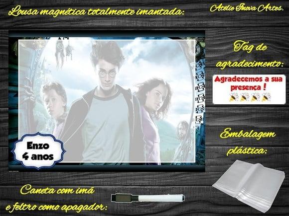 Lousa Magnética Harry Potter com Embalagem