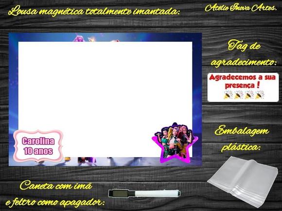 Lousa Magnética Guerreiras do Kpop com Embalagem