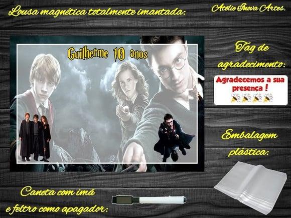 Lousa Magnética Harry Potter com Embalagem