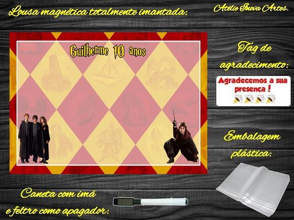 Lousa Magnética Harry Potter com Embalagem