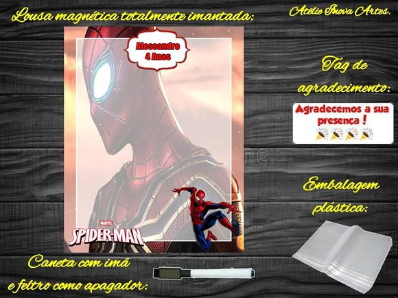 Lousa Magnética Homem Aranha com Embalagem