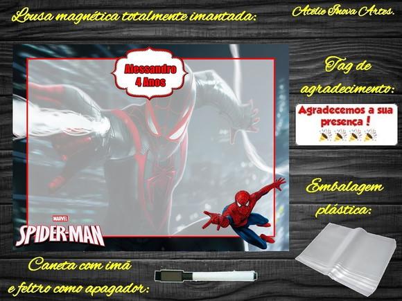 Lousa Magnética Homem Aranha com Embalagem