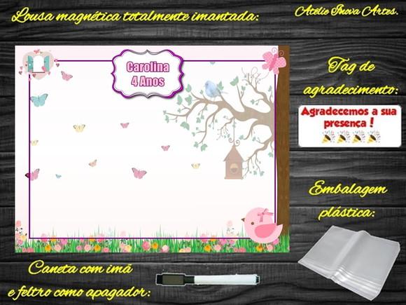 Lousa Magnética Jardim Encantado com Embalagem