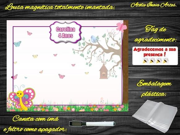 Lousa Magnética Jardim Encantado com Embalagem