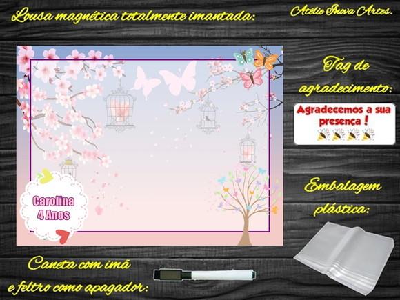 Lousa Magnética Jardim Encantado com Embalagem