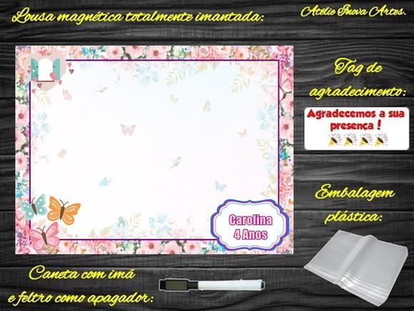 Lousa Magnética Jardim Encantado com Embalagem