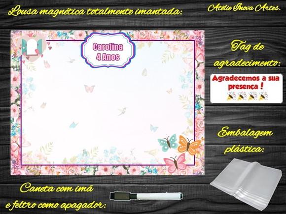 Lousa Magnética Jardim Encantado com Embalagem