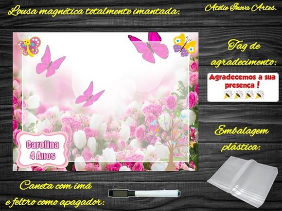 Lousa Magnética Jardim Encantado com Embalagem