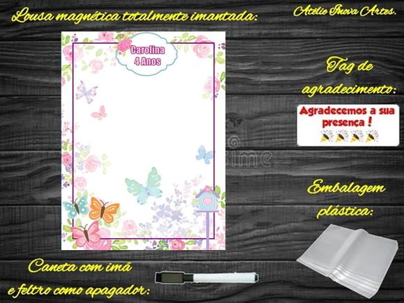 Lousa Magnética Jardim Encantado com Embalagem