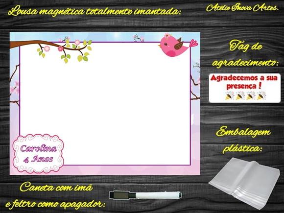 Lousa Magnética Jardim Encantado com Embalagem