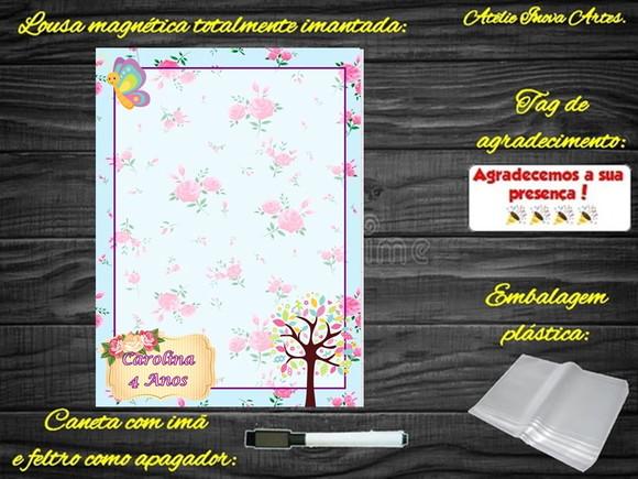 Lousa Magnética Jardim Encantado com Embalagem