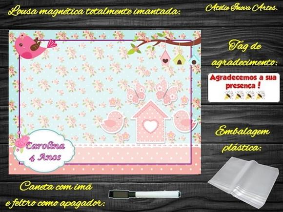 Lousa Magnética Jardim Encantado com Embalagem
