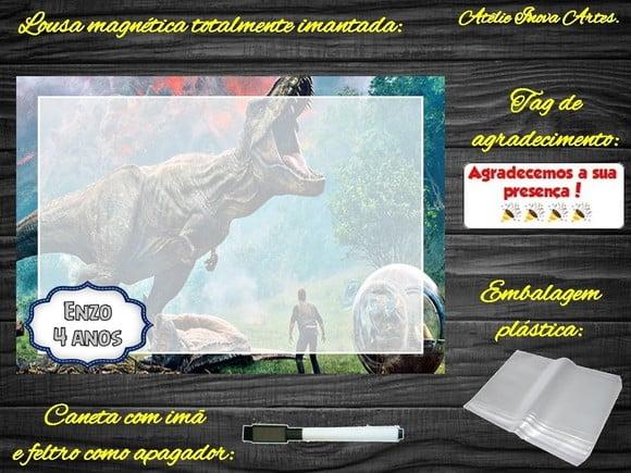Lousa Magnética Jurassic World com Embalagem
