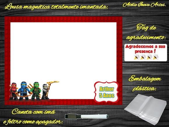 Lousa Magnética Lego com Embalagem