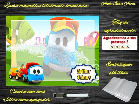 Lousa Magnética Léo o Caminhão com Embalagem