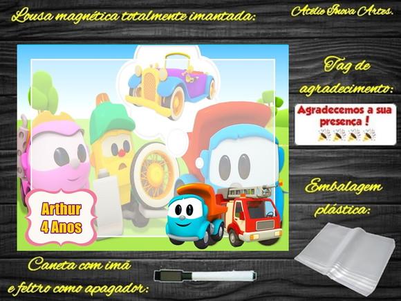 Lousa Magnética Léo o Caminhão com Embalagem
