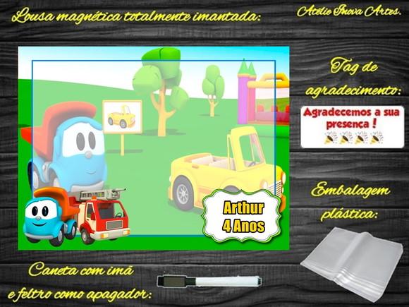 Lousa Magnética Léo o Caminhão com Embalagem