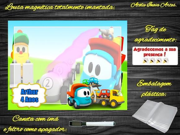 Lousa Magnética Léo o Caminhão com Embalagem