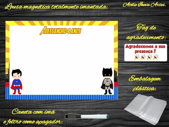Lousa Magnética Liga da Justiça com Embalagem