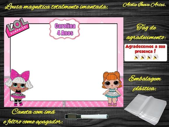 Lousa Magnética Lol Surprises com Embalagem