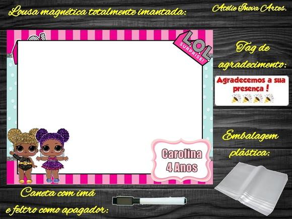 Lousa Magnética Lol Surprises com Embalagem