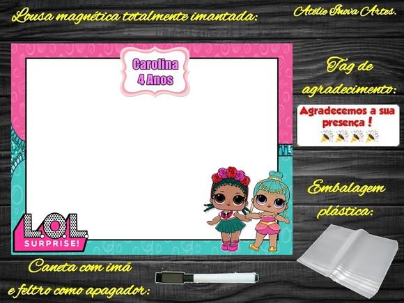 Lousa Magnética Lol Surprises com Embalagem
