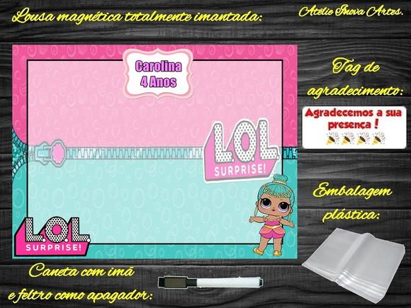 Lousa Magnética Lol Surprises com Embalagem